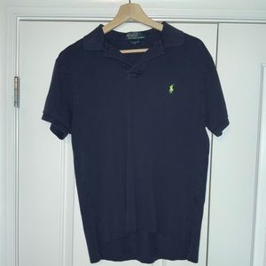 Polo Ralph Lauren Dark Blue Mesh Polo Small